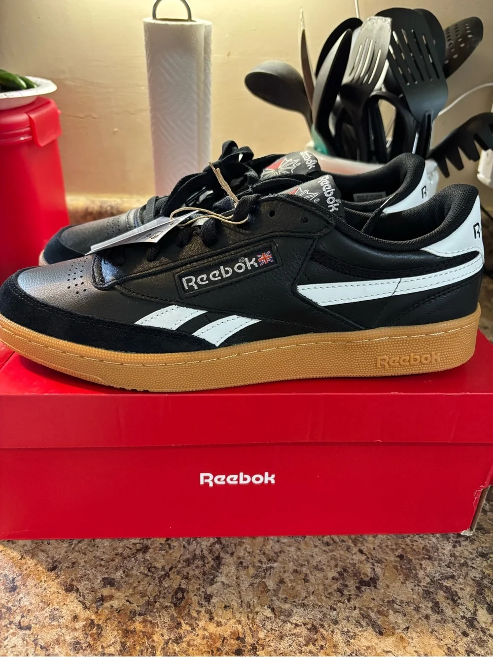 Reebok white sneakers